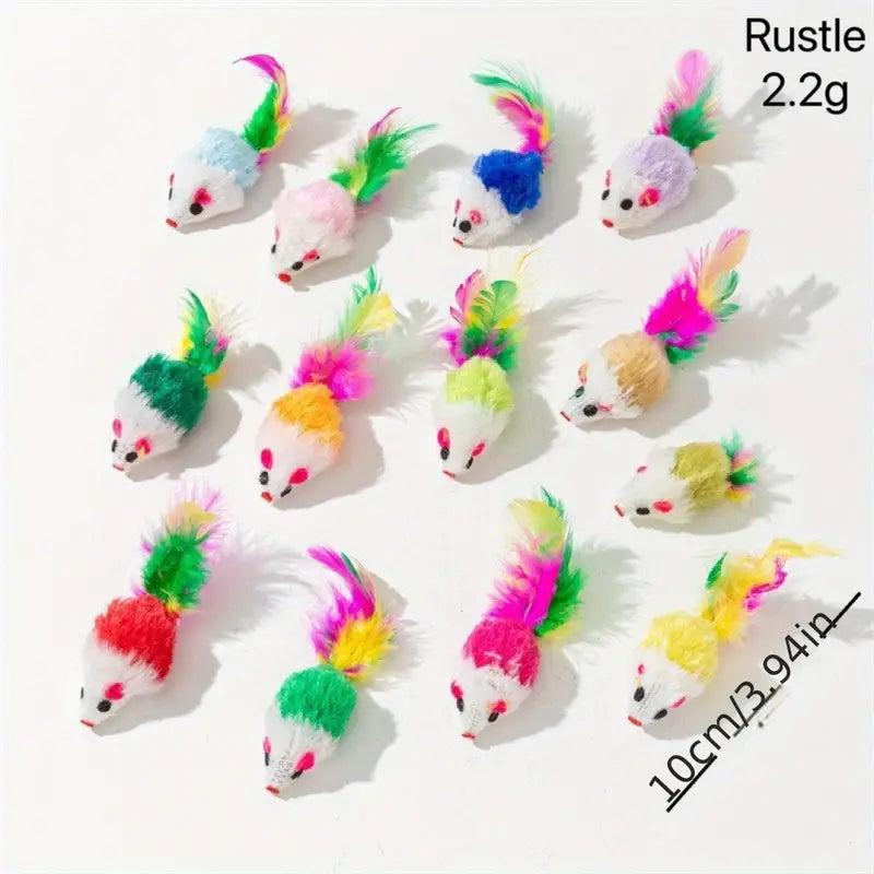 10-20pcs Interactive Cat Toys Exercise Indoor Kitten Playing Chewing