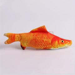 Pet Fish Cat Teaser Plush Toy Interactive Toy - Cat Dog Supply