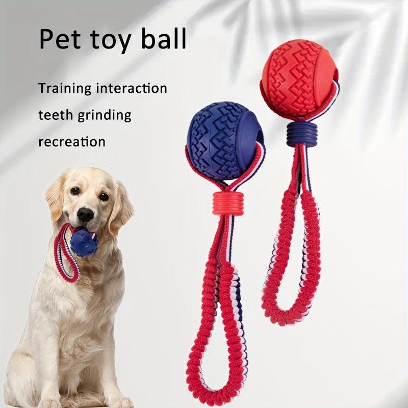 Durable Dog Chew Toys Knot Cotton Rope with TPR Balls