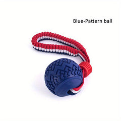 Durable Dog Chew Toys Knot Cotton Rope with TPR Balls