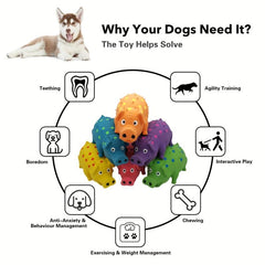 81 Cm Natural Latex Dog Squeaky Toy Pig Shaped Chew Molar Toy