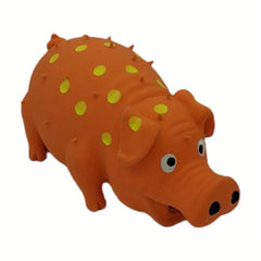 81 Cm Natural Latex Dog Squeaky Toy Pig Shaped Chew Molar Toy