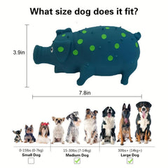 81 Cm Natural Latex Dog Squeaky Toy Pig Shaped Chew Molar Toy