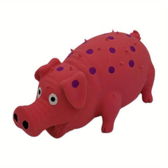 81 Cm Natural Latex Dog Squeaky Toy Pig Shaped Chew Molar Toy