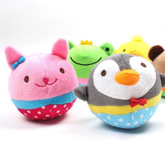 Interactive Plush Toys for Dogs & Cats Cartoon Dog Chew Toy & Plush Cat Ball Toy