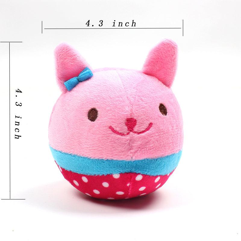 Interactive Plush Toys for Dogs & Cats Cartoon Dog Chew Toy & Plush Cat Ball Toy