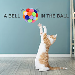 3pcs Pet Plush Ball Cat Teaser Elastic Ball Toys For Cat Interactive Toys