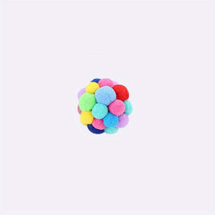 3pcs Pet Plush Ball Cat Teaser Elastic Ball Toys For Cat Interactive Toys