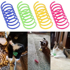 16pcs Cat Coil Toy for Interactive Play with Kittens