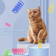 16pcs Cat Coil Toy for Interactive Play with Kittens