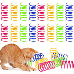 16pcs Cat Coil Toy for Interactive Play with Kittens