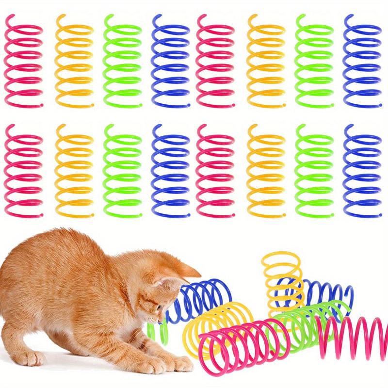 16pcs Cat Coil Toy for Interactive Play with Kittens