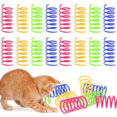 16pcs Cat Coil Toy for Interactive Play with Kittens