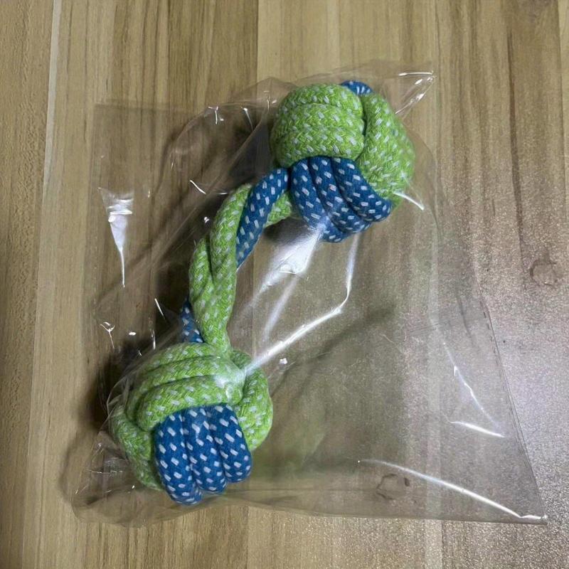 Braided Barbell Dog Toy for Small & Medium Dogs