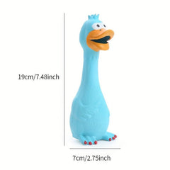 Latex Screaming Chicken Dog Chew Toy for Playful Fun