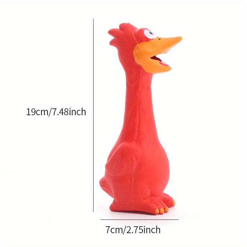 Latex Screaming Chicken Dog Chew Toy for Playful Fun