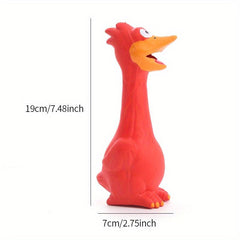 Latex Screaming Chicken Dog Chew Toy for Playful Fun