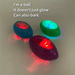 Interactive LED Dog Toy Football Bouncy Ball