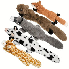 3PCS Crinkle Dog Squeaky Toys Durable Plush Dog Toy Set For Small To Large Dogs