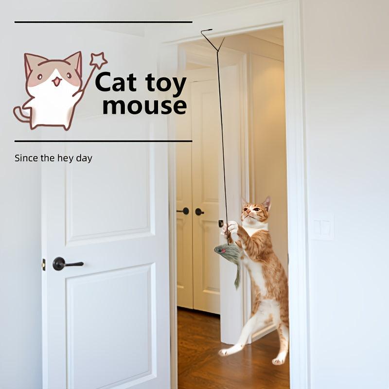 Interactive Plush Mice Cat Toy for Indoor Fun