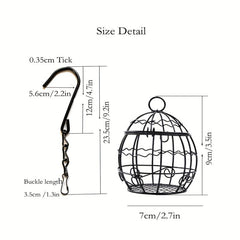 Bird Hanging Feeder Chain Sun Rain Proof Outdoor Decoration