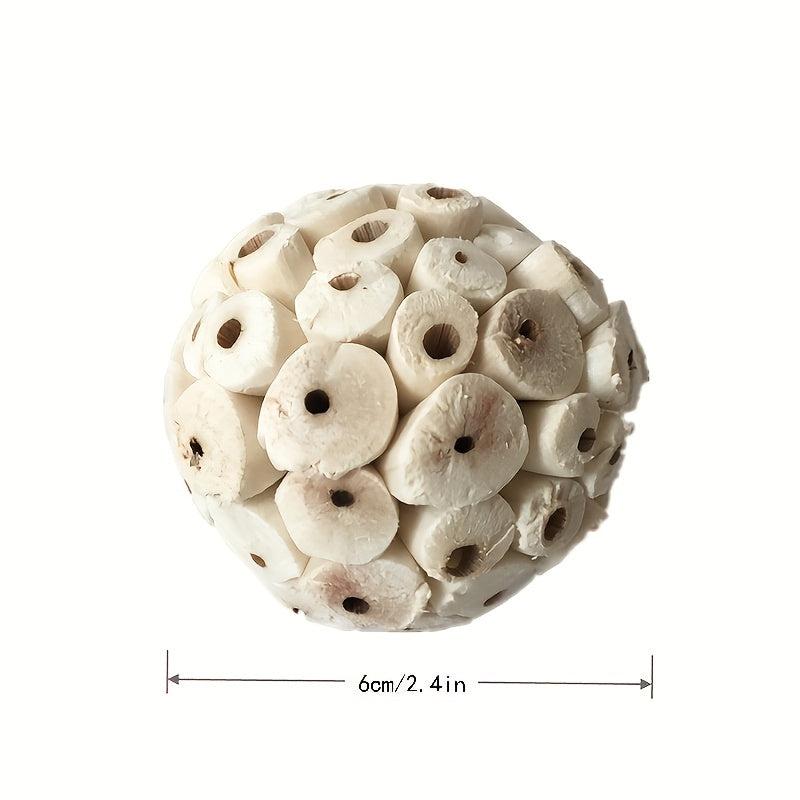 3pc Bird Toys Pet Gnawing Ball for Parrot Rabbit Hamster