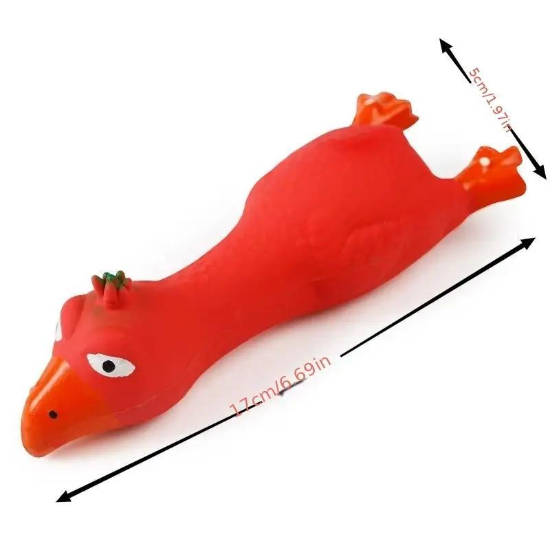 Chicken Durable Dog Chew Latex Toys Tough Squeaky Dog Grinding Teeth Toys