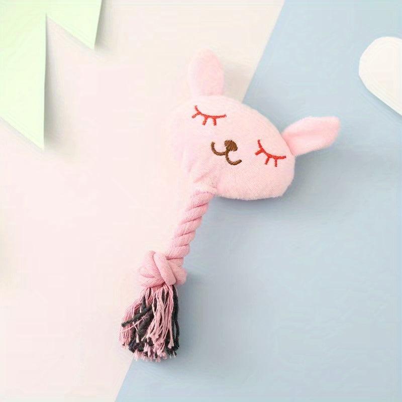 Interactive Plush Dog Toys with Squeaker - Durable Toy for Puppies and Dogs