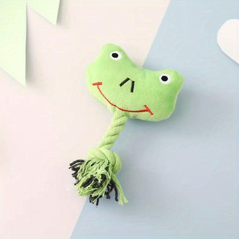 Interactive Plush Dog Toys with Squeaker - Durable Toy for Puppies and Dogs