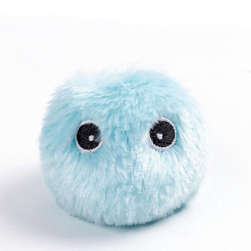 Interactive Soft Ball Cat Training Toy with Squeaky Sound