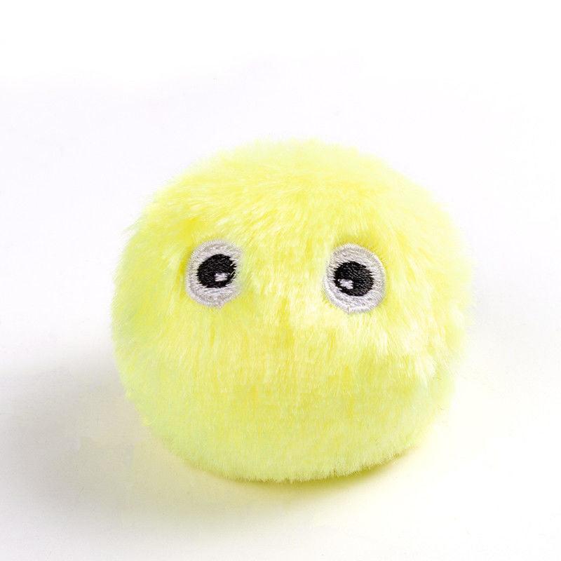 Interactive Soft Ball Cat Training Toy with Squeaky Sound