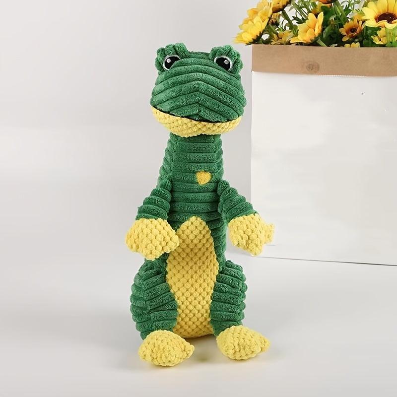 Durable Plush Dog Toothbrush Toy with Squeaky Animals