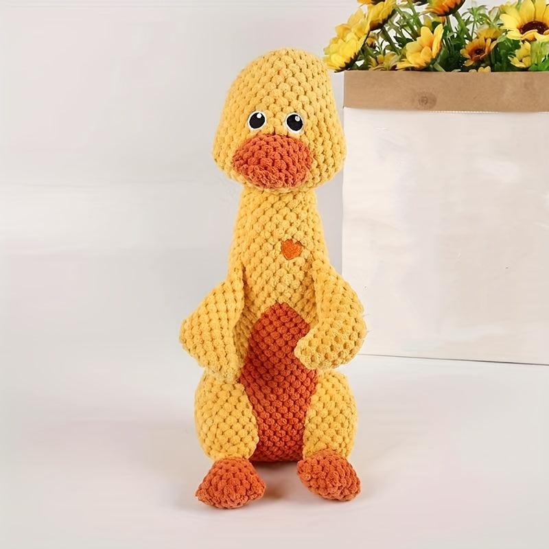 Durable Plush Dog Toothbrush Toy with Squeaky Animals