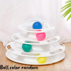 Four Layer Turntable Toy for Indoor Cats