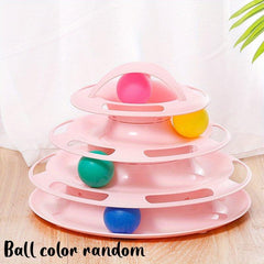 Four Layer Turntable Toy for Indoor Cats