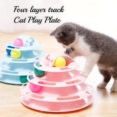 Four Layer Turntable Toy for Indoor Cats
