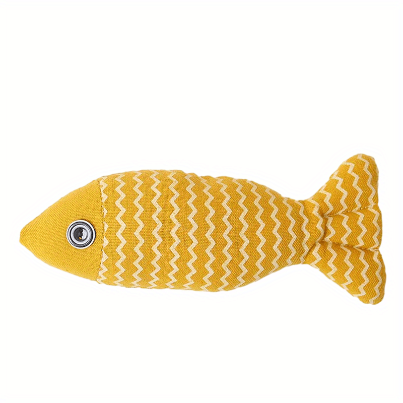 Fish Cat Toy Crinkle Sound Bite Resistant Pet Toy Interactive