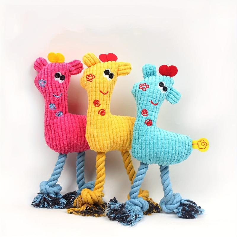 Pet Dog Rope Plush Fawn Toy Chew Supplies