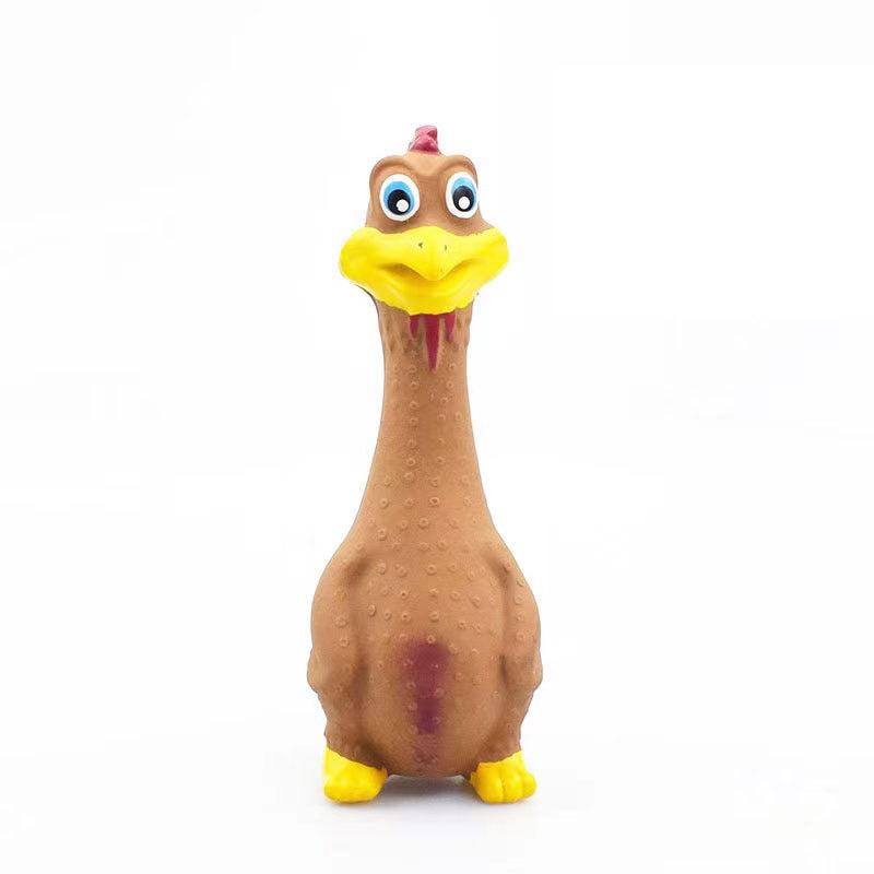 Chicken Duck Durable Dog Chew Latex Toys Tough Squeaky Dog Grind
