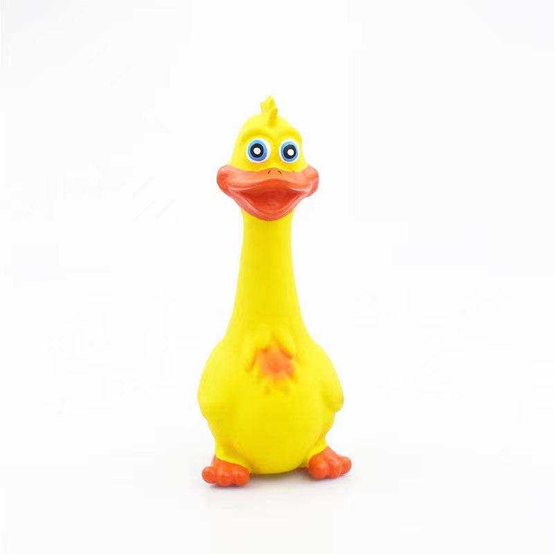 Chicken Duck Durable Dog Chew Latex Toys Tough Squeaky Dog Grind