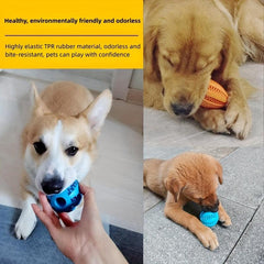 Dog Ball Toy Leaking Food Rubber Chew Molar Interactive Toy