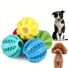 Dog Ball Toy Leaking Food Rubber Chew Molar Interactive Toy