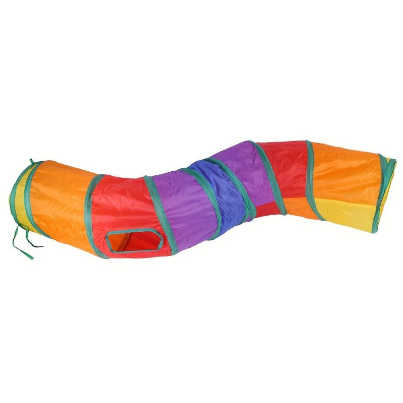 Foldable S Shaped Cat Tunnel for Indoor Cats - Endless Fun and Exercise