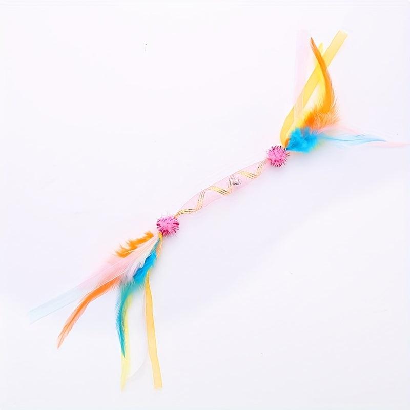 Interactive Bite Resistant Cat Feather Toy for Hours of Fun