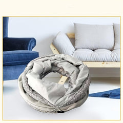 Collapsible Cat Tunnel Tube Play Tent Cat Toy Indoor with Plush Ball