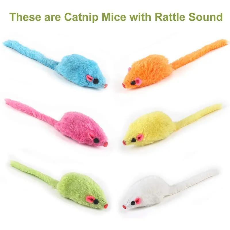 Plush Cat Chew Toys Kitten Interactive Toys