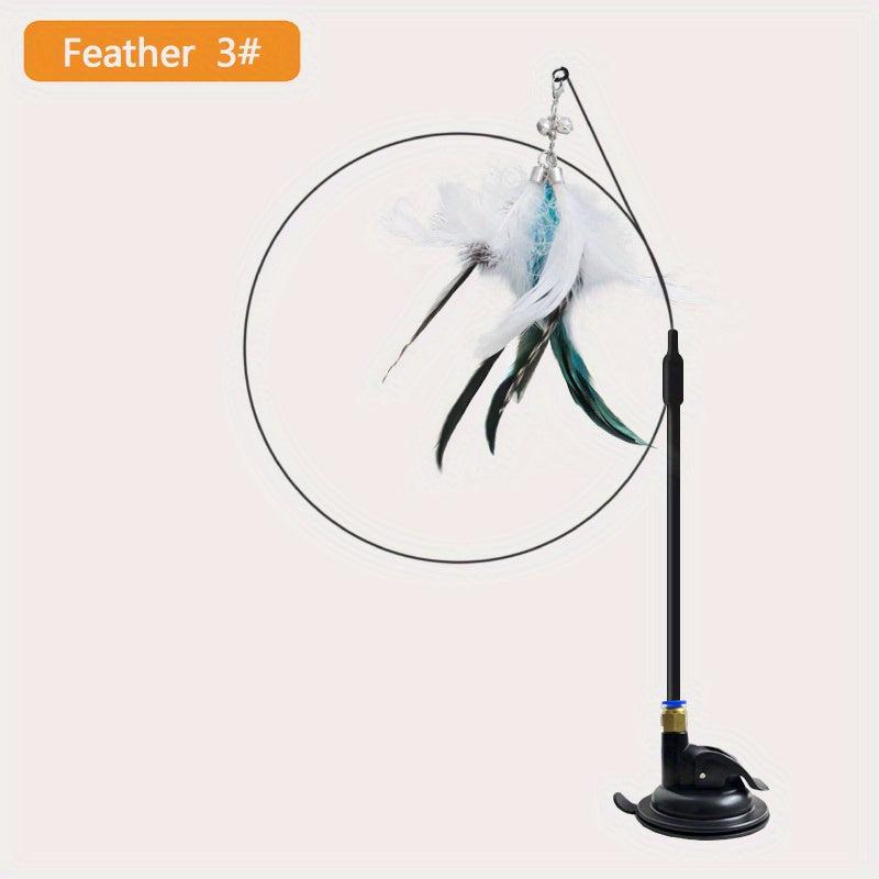 Interactive Cat Feather Toy with Bell - Scratching Exercise Toy