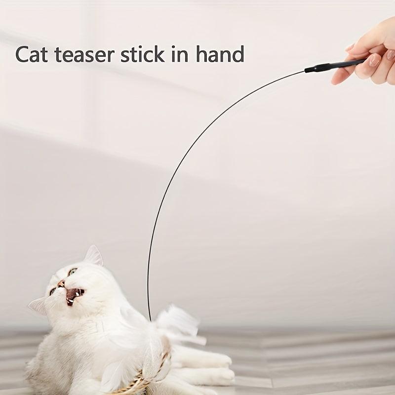 Interactive Cat Feather Toy with Bell - Scratching Exercise Toy