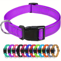 Taglory Reflective Dog Collar for All Breeds - Keep Your Dog Safe at Night