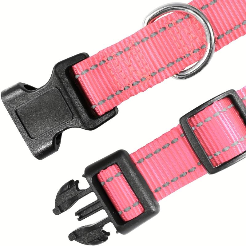 Taglory Reflective Dog Collar for All Breeds - Keep Your Dog Safe at Night